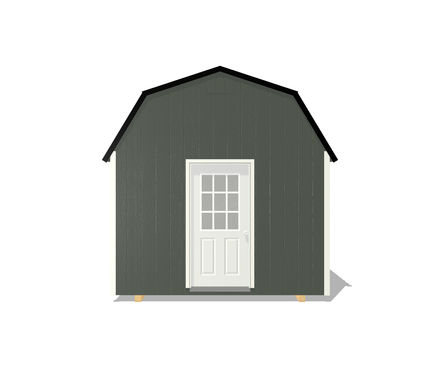 PRE-OWNED 10' x 16' Painted "Lofted Barn w/ Electric" - Image 7