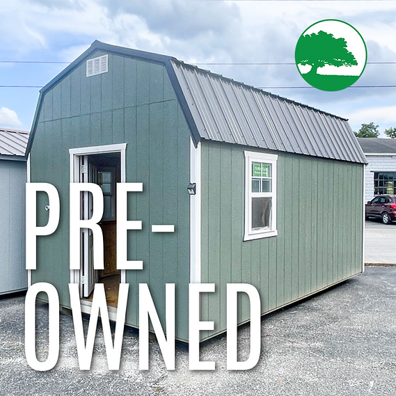 PRE-OWNED 10' x 16' Painted "Lofted Barn w/ Electric"