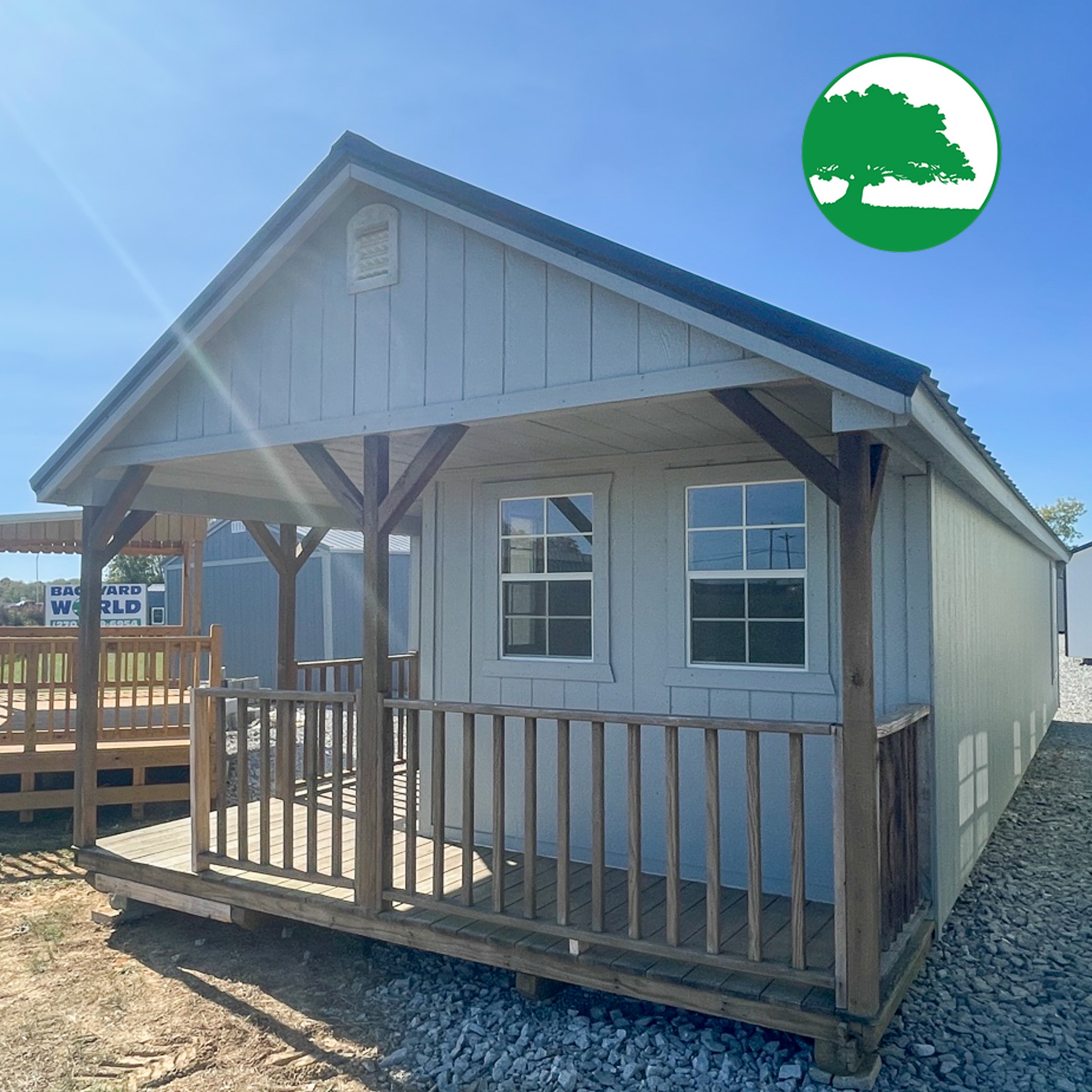 PRE-OWNED 14' x 40' Painted "Deluxe Cabin" - Image 5