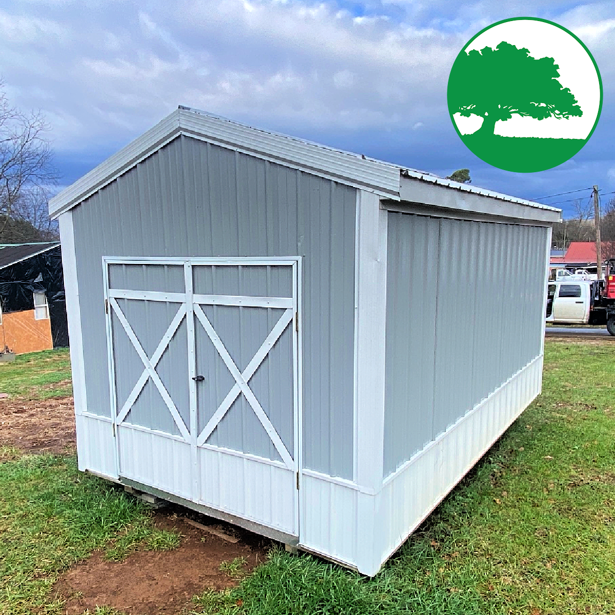 PRE-OWNED 10' x 16' Metal "Utility" - Image 5