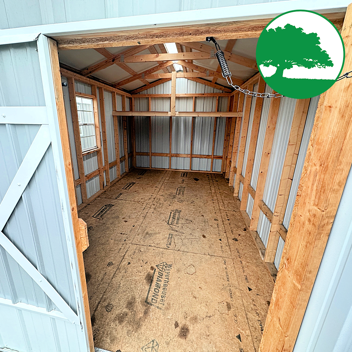 PRE-OWNED 10' x 16' Metal "Utility" - Image 3