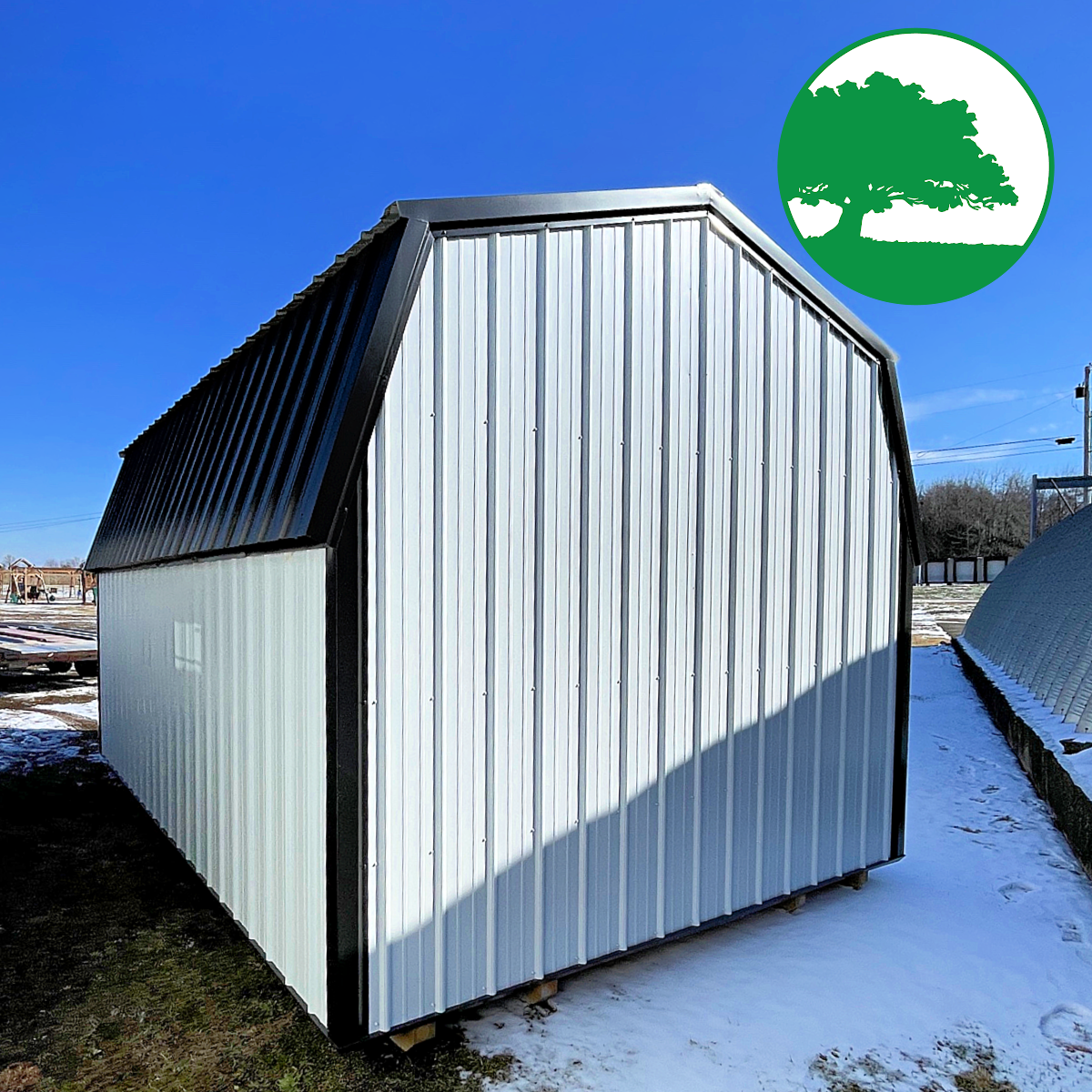 PRE-OWNED 12' x 18' Metal "Lofted Barn" - Image 7