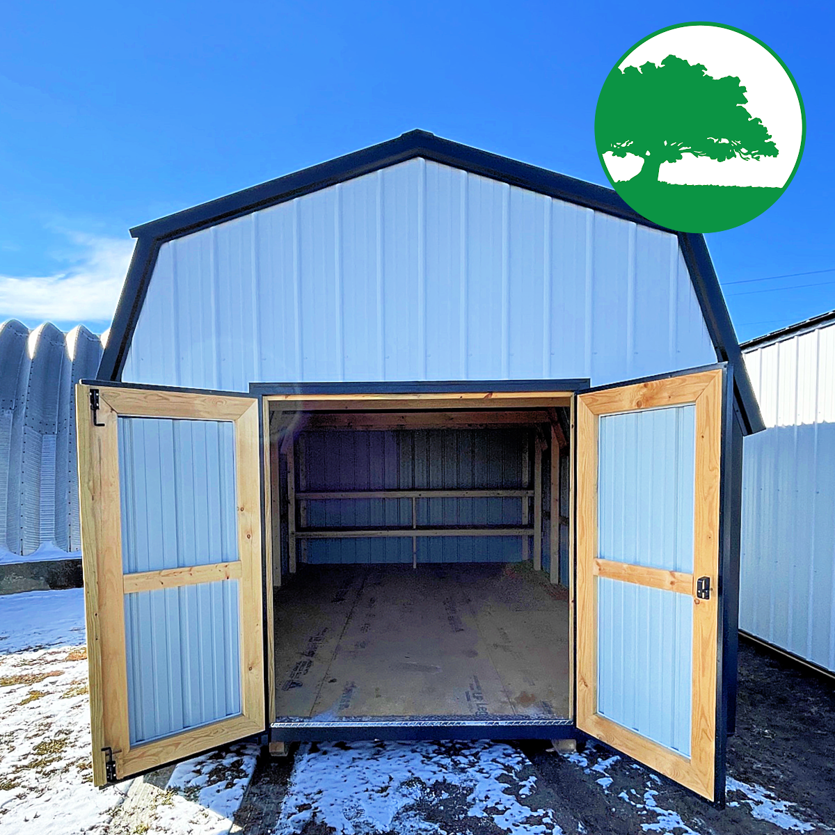 PRE-OWNED 12' x 18' Metal "Lofted Barn" - Image 6