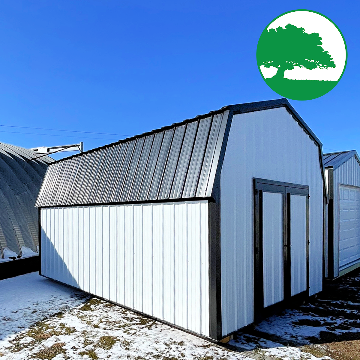 PRE-OWNED 12' x 18' Metal "Lofted Barn" - Image 5