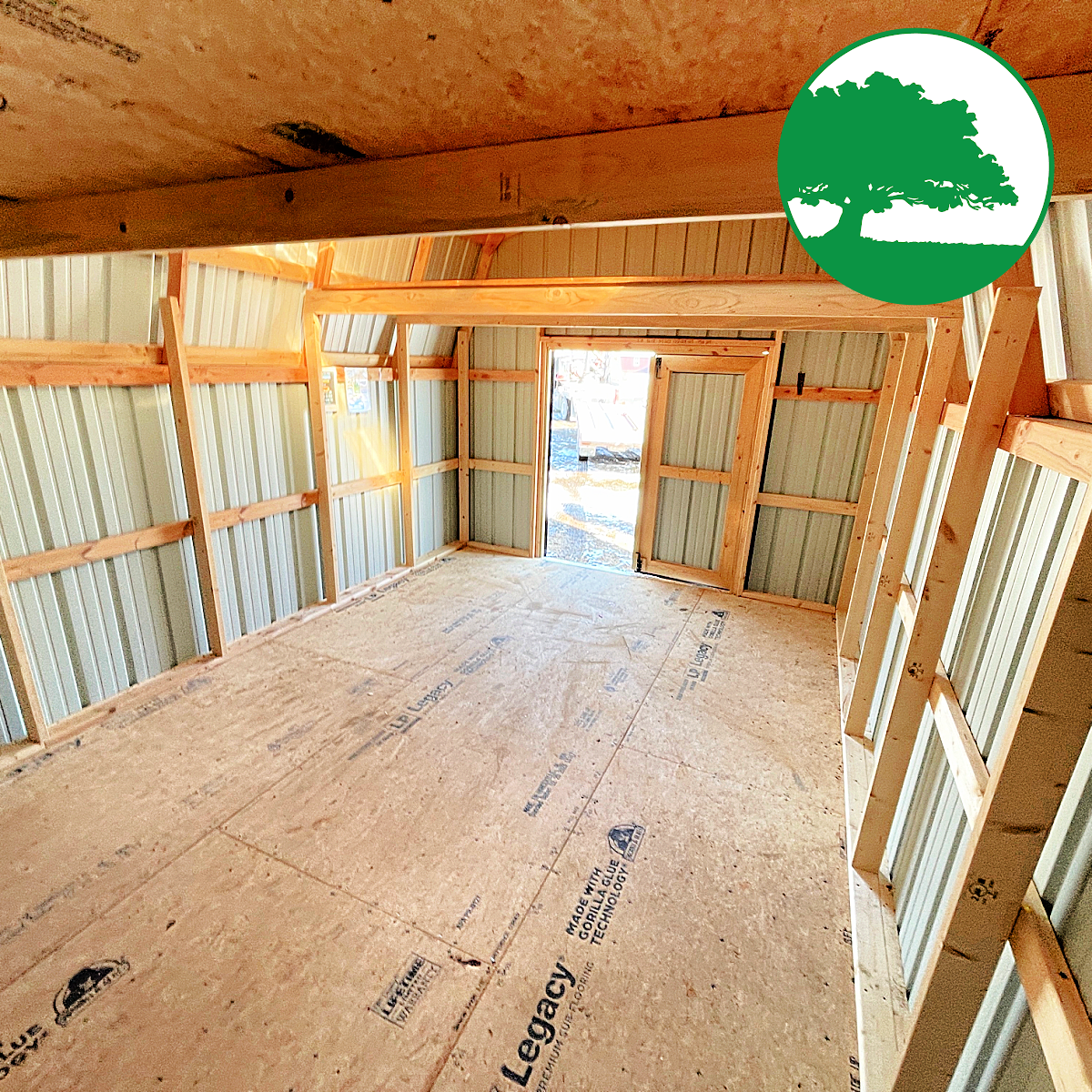 PRE-OWNED 12' x 18' Metal "Lofted Barn" - Image 3