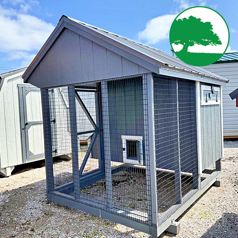 6' x 8' Painted "Combination Coop" - Image 2