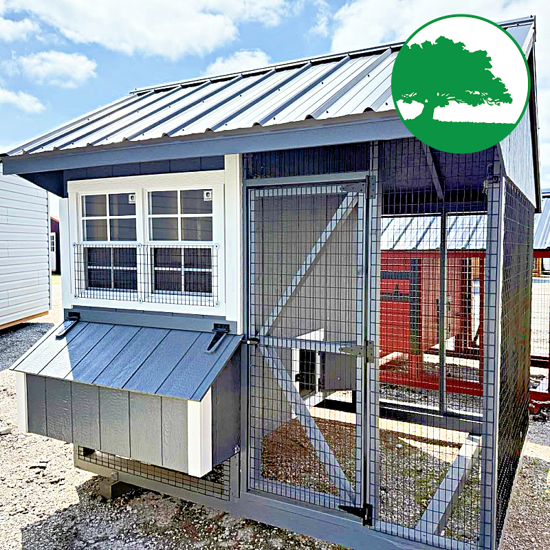 6' x 8' Painted "Combination Coop" - Image 4