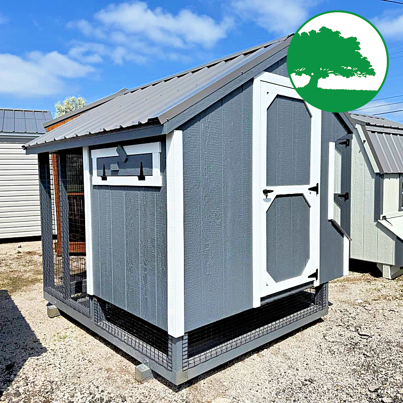 6' x 8' Painted "Combination Coop" - Image 5