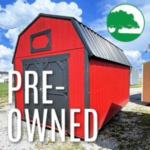PRE-OWNED 10' x 16' Painted "Lofted Barn"