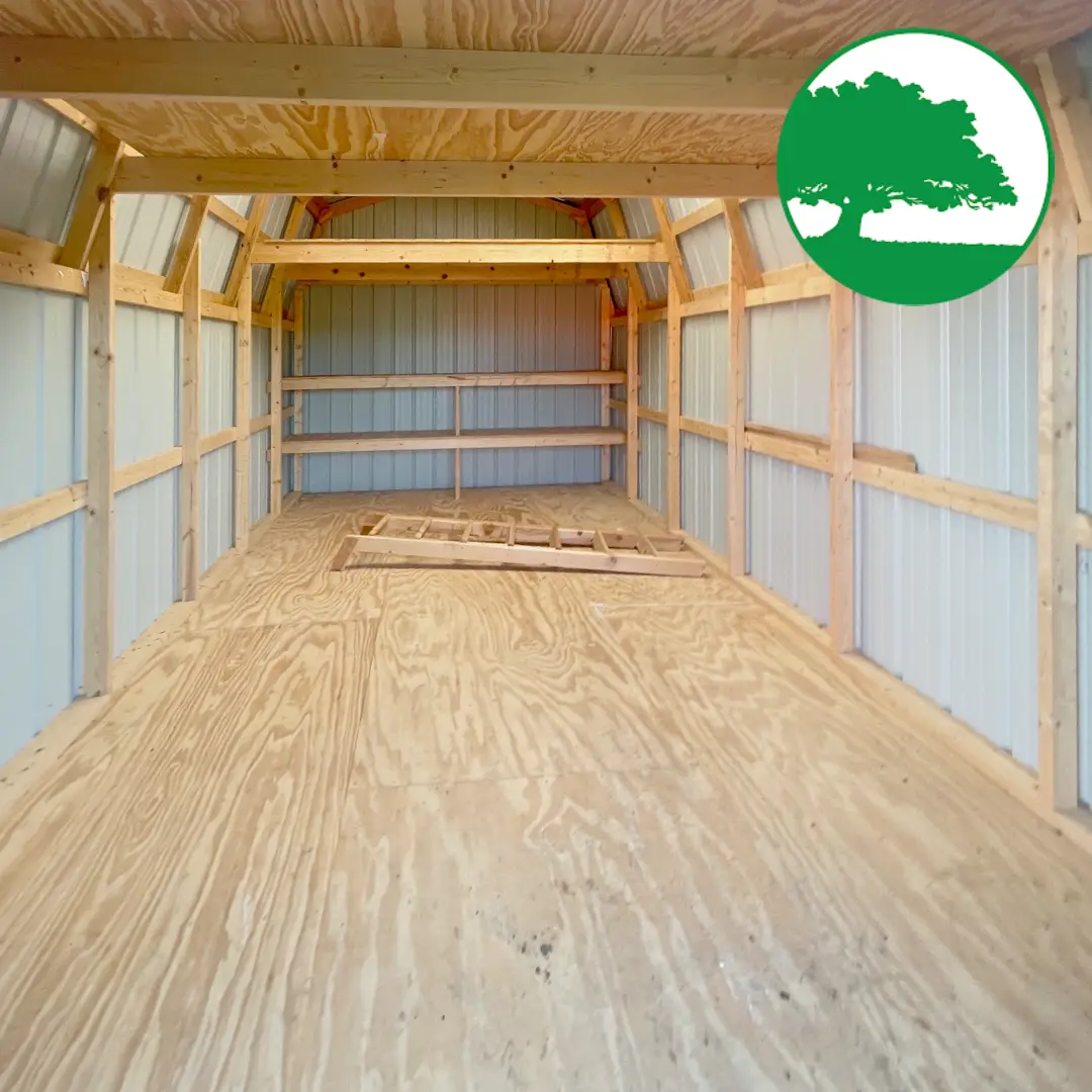 PRE-OWNED 12' x 18' Metal "Lofted Barn" - Image 4