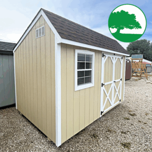 8' x 12' Painted "Quaker Shed"