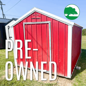 PRE-OWNED 9’ x 12’ Metal “Economy / Utility”