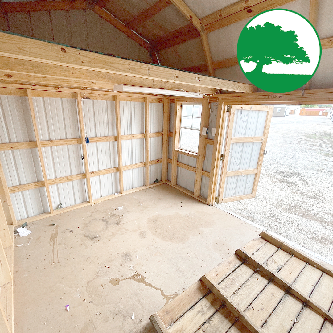 PRE-OWNED 10' x 12' Metal "Side Loft Barn" - Image 3