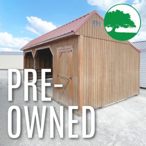 PRE-OWNED 12' x 24' "Animal Shelter w/ Tack Room"