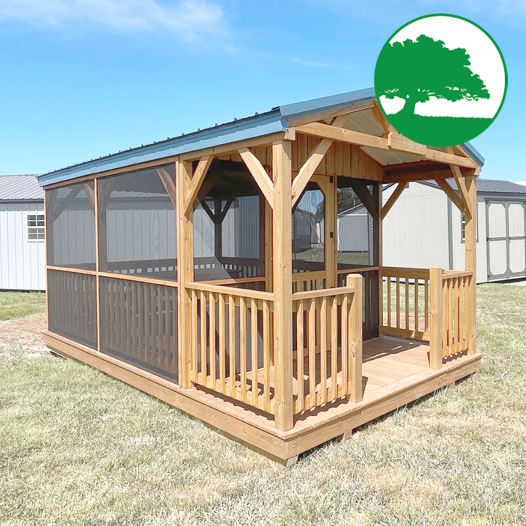 PRE-OWNED 10' x 16' "Fernwood Oasis w/ Screen" Pavilion - Image 7