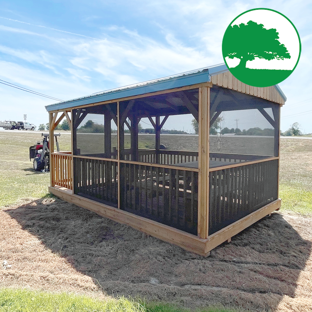 PRE-OWNED 10' x 16' "Fernwood Oasis w/ Screen" Pavilion - Image 4