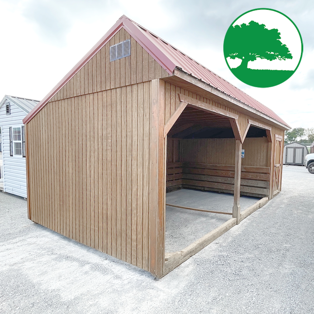 PRE-OWNED 12' x 24' "Animal Shelter w/ Tack Room" - Image 6