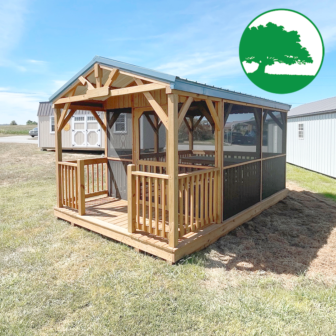 PRE-OWNED 10' x 16' "Fernwood Oasis w/ Screen" Pavilion - Image 5