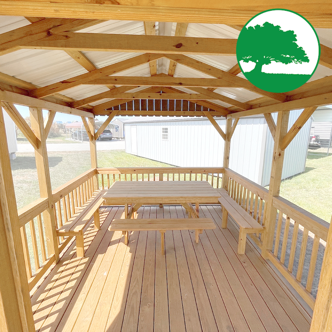 PRE-OWNED 10' x 16' "Fernwood Oasis w/ Screen" Pavilion - Image 2