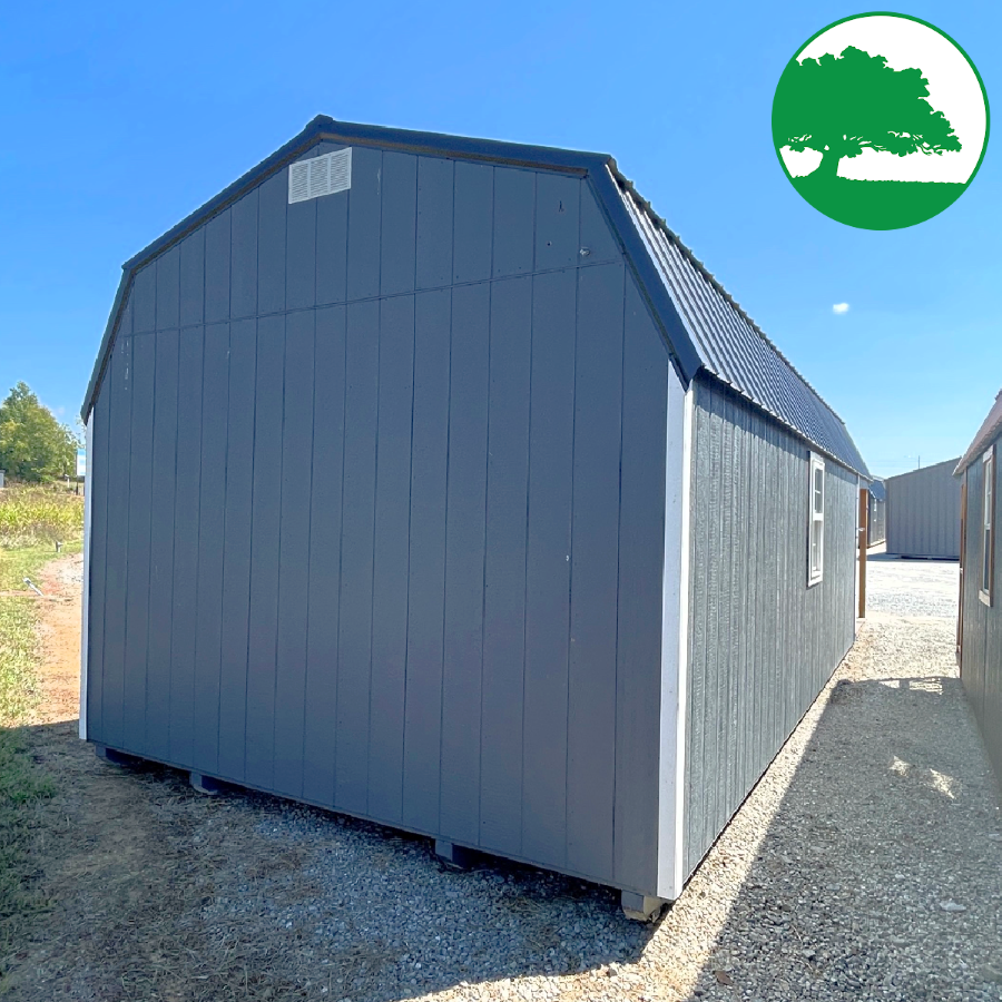 PRE-OWNED 12' x 30' Painted "Lofted Cabin" - Image 3