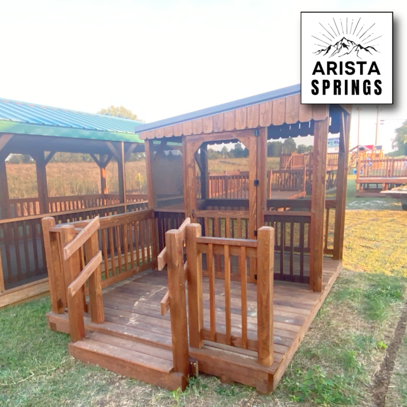 PRE-OWNED 8' x 12' Sunrise "Half Roof Porch"