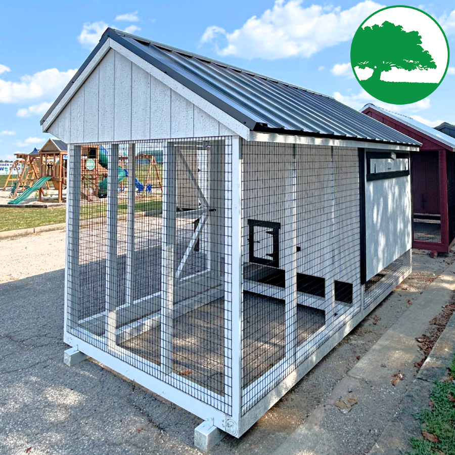 6' x 12' Painted "Combination Coop" - Image 3