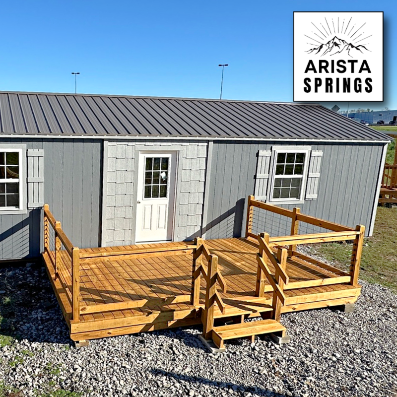 10' x 16' Alpine "Portable Deck w/ Cable Railing"