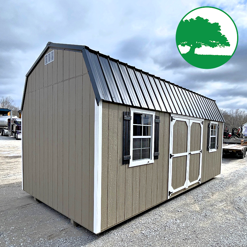 10' x 20' Painted "Side Loft Barn"