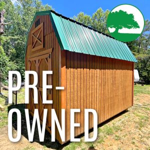 PRE-OWNED 8' x 12' Treated "Lofted Barn"