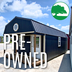 PRE-OWNED 12' x 28' Painted "Lofted / Cabin"