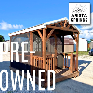 PRE-OWNED 8' x 12' "Fernwood Oasis w/ Screen" Pavilion