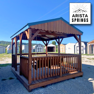 10' x 12' "Outdoor Oasis w/ Porch Swing" Pavilion