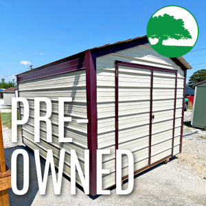 PRE-OWNED 9’ x 12’ Metal “Economy / Utility”
